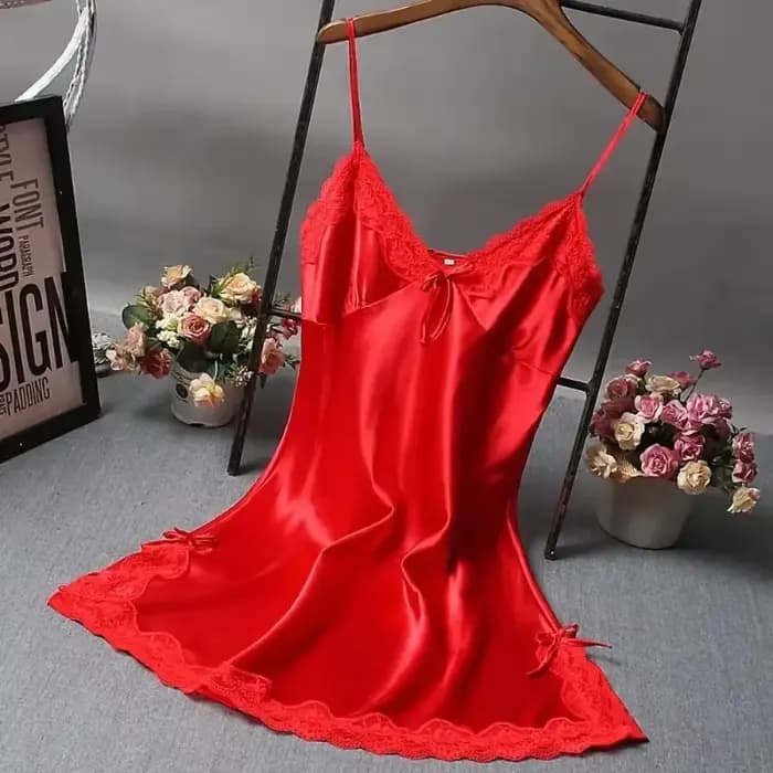 Sexy dentelle Patchwork Camisola Lingerie nuisette robe de mariée vêtements de nuit chemise