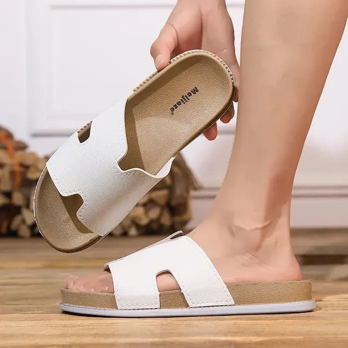 Chaussons noirs tendance pour homme, confortables et souples, à plateforme, de créateur, décontractés, pour l'extérieur et la plage, claquettes pour homme