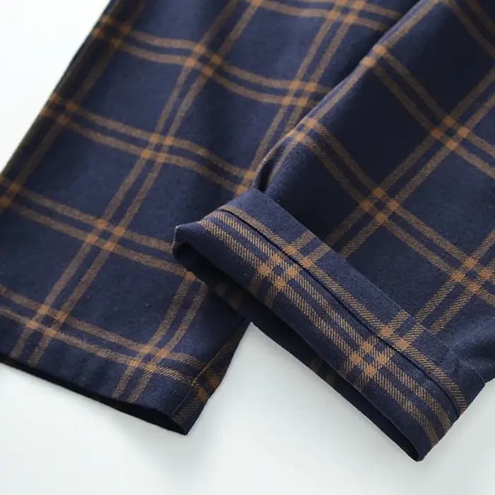 Ensemble de pyjamas en coton chaud à manches longues pour couple