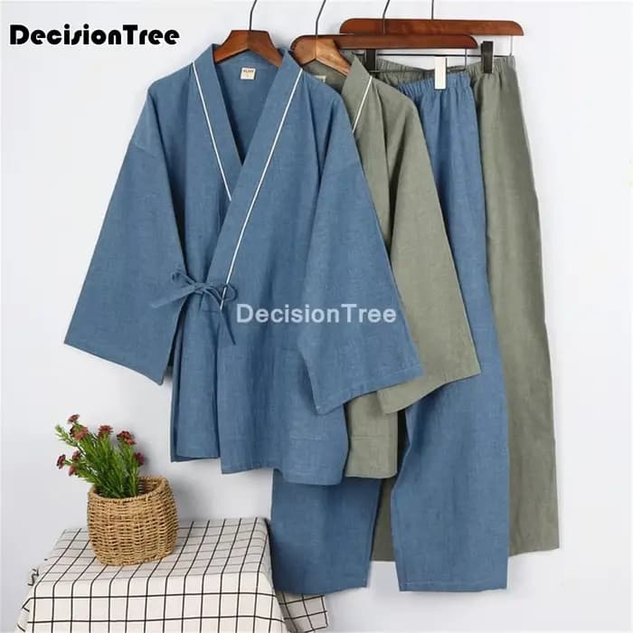 2023 pyjamas hommes vêtements de nuit kimono japonais