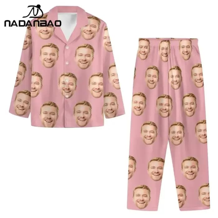 Ensemble de pyjamas à boutons personnalisés pour femmes