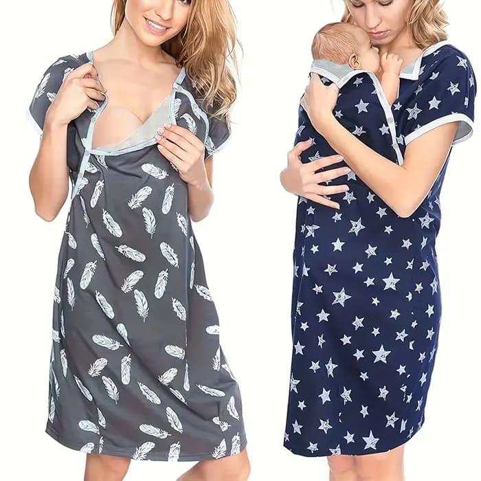 Vêtements de nuit à manches courtes pour femmes