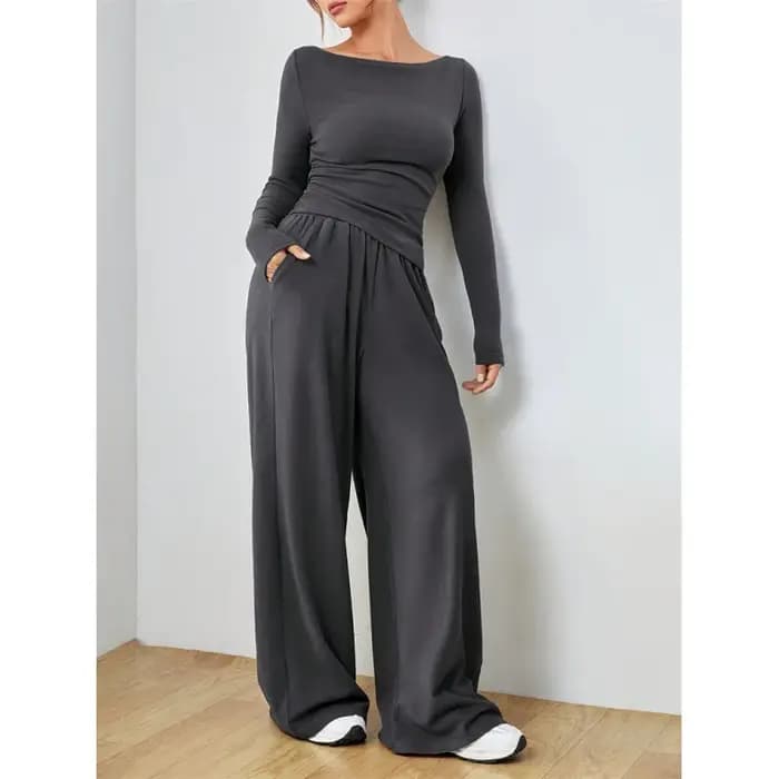 Pyjama d'hiver pour femme, ensemble de nuit à manches longues, chaud et mignon