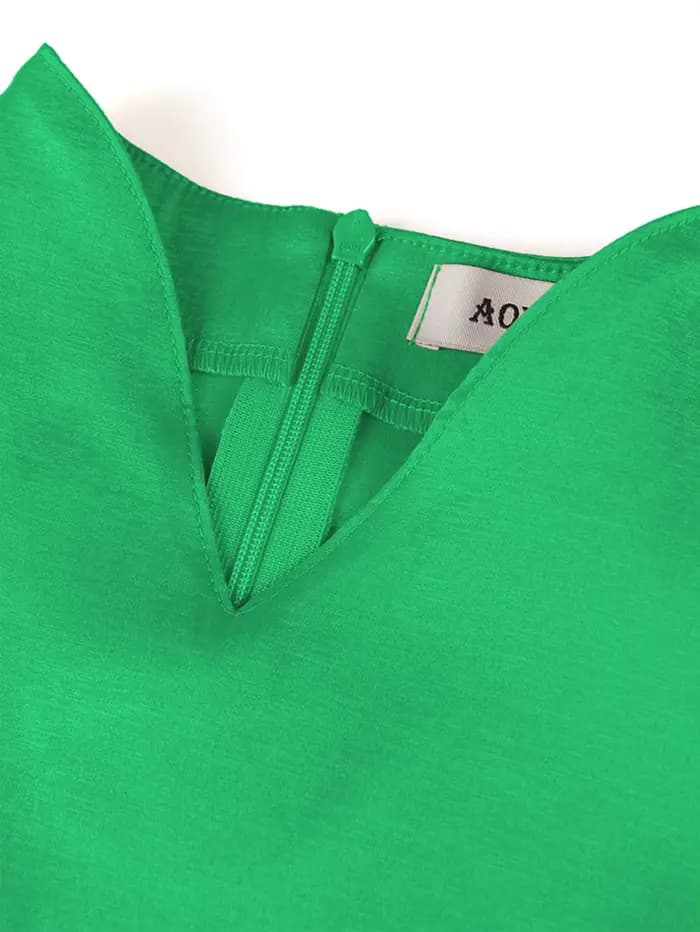 Robe verte élégante pour femmes