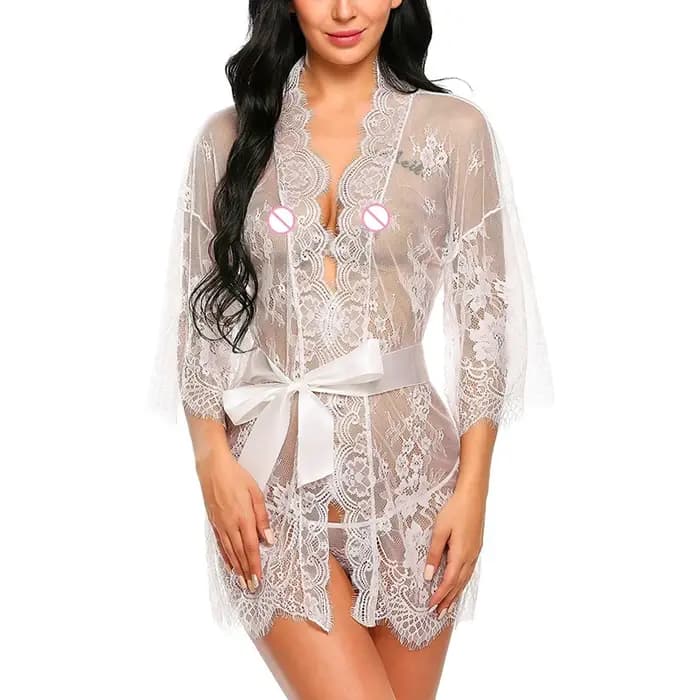 Peignoir en dentelle pour femmes
