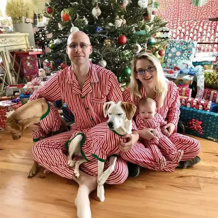 Ensemble pyjama de noël en famille, imprimé rayé, vêtements assortis, col rabattu, chemise à boutons + pantalon, costume 2 pièces, Look de noël