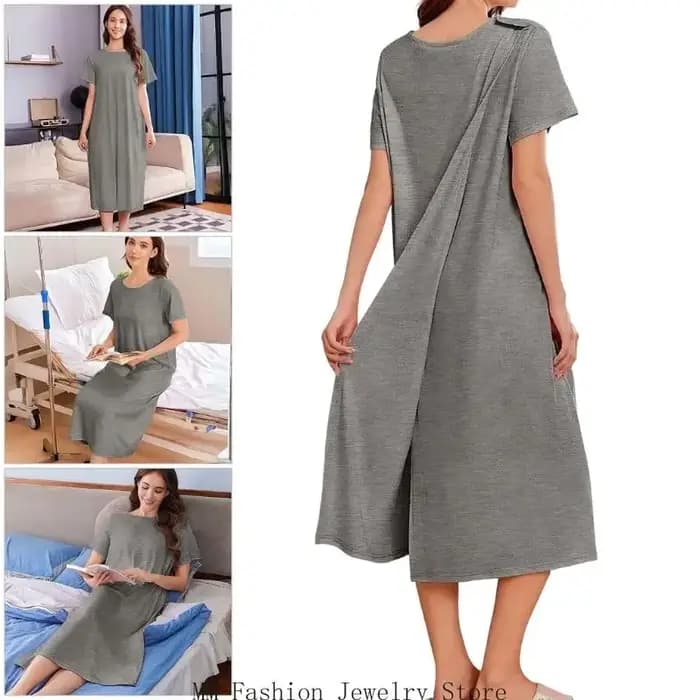 D0UB – robe d'hôpital en coton doux pour femmes