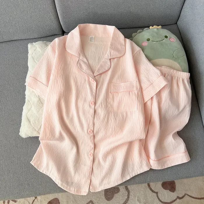 Pyjama doux à motif de dessin animé pour femmes