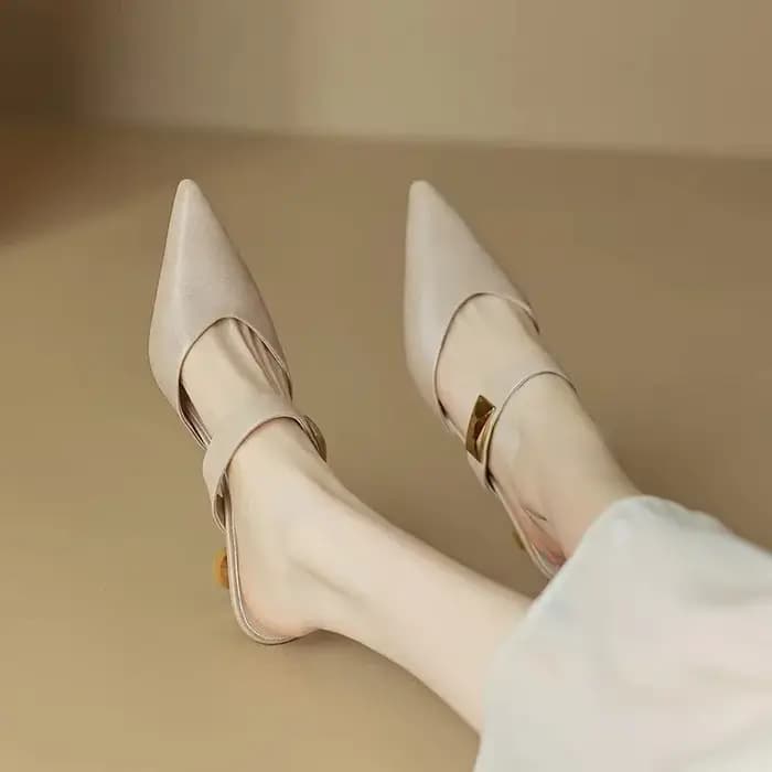 Pantoufles à bout pointu de Style coréen pour femmes