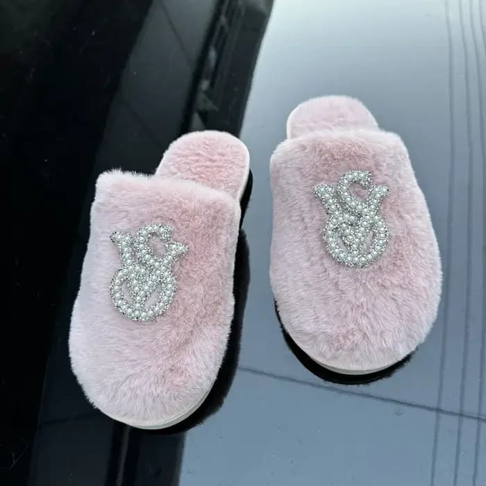 Baotou laine coton pantoufles femmes automne et hiver nouvelles