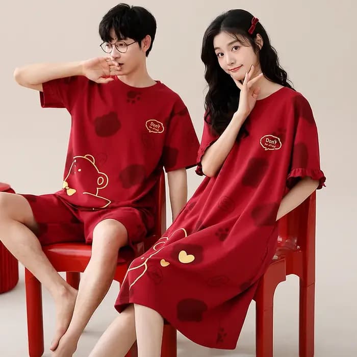 Ensemble de pyjama à manches courtes pour hommes et femmes