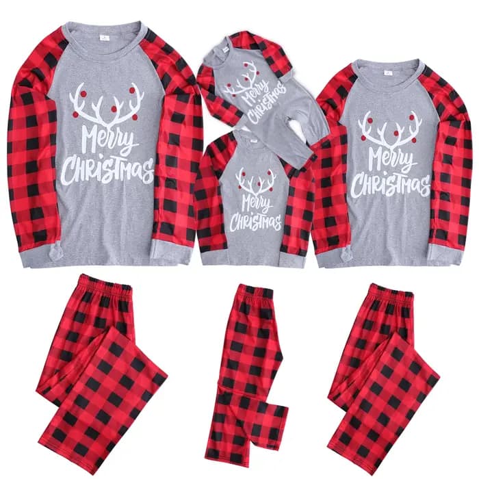 Pyjama de Noël assressentipour la famille, ensemble de vêtements de nuit de Noël pour adultes, vêtem