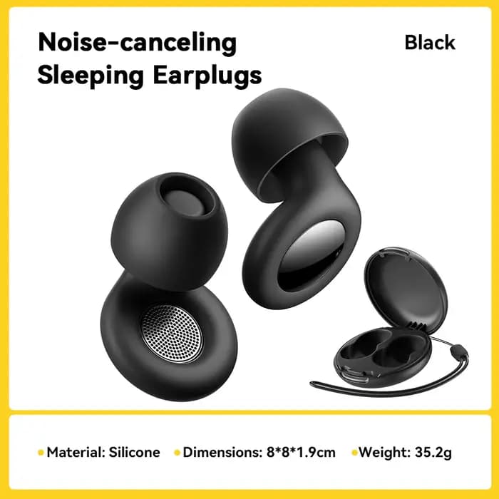 ESSAGER Bouchons d'oreille antibruit pour dormir Bouchons d'oreilles de sommeil en silicone souple É