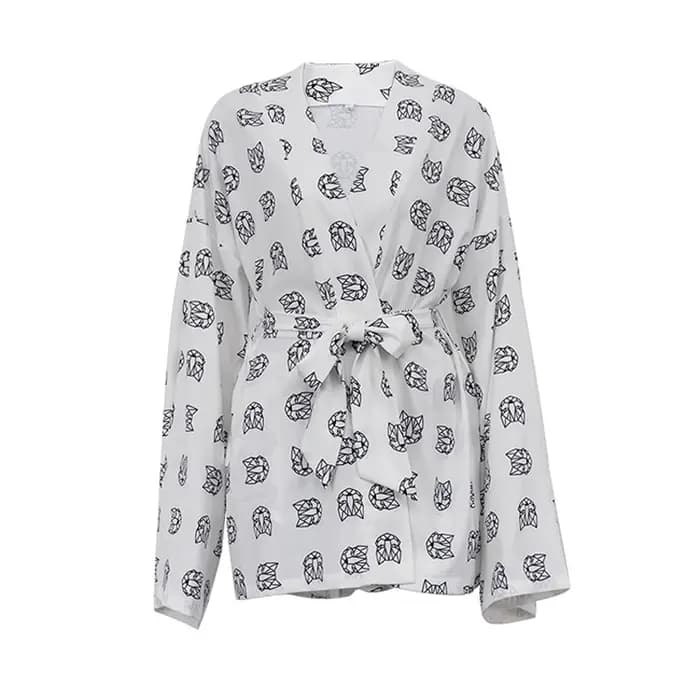 Pyjama taille haute à lacets pour femmes