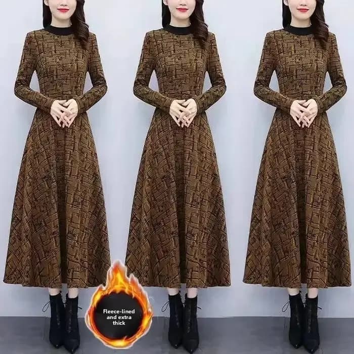 Robe longue en polaire épaisse