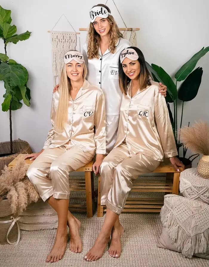 Pyjama en Satin personnalisé