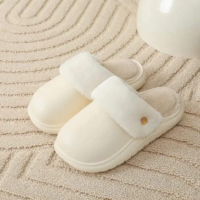 Pantoufles d'hiver en coton lavables pour femmes et hommes