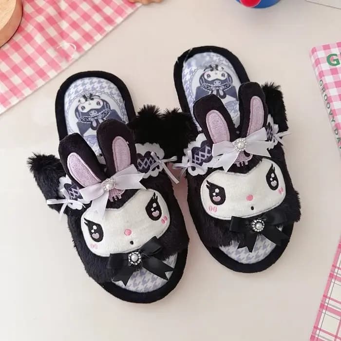 Pantoufles Lolita de dessin animé pour filles