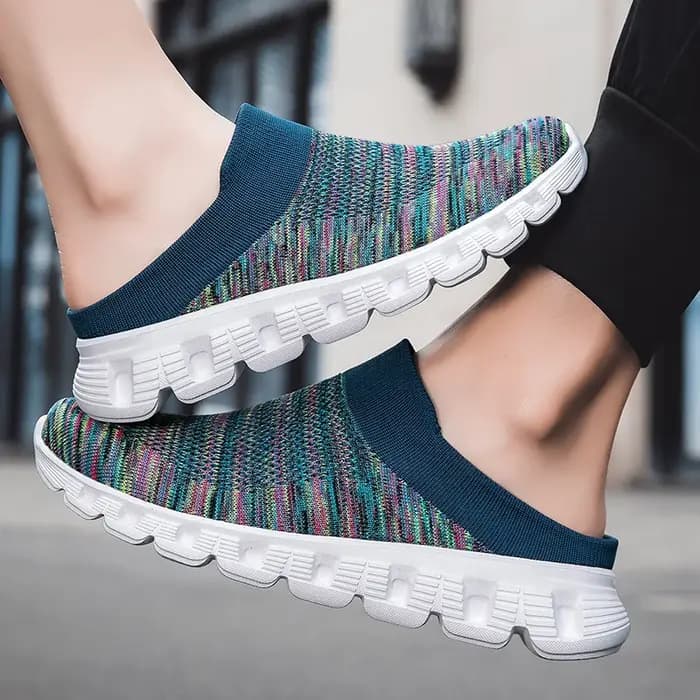 2025 unisexe pantoufles mocassins hommes mode respirant maison femmes fond épais diapositives Couple marche chaussures décontractées grande taille baskets