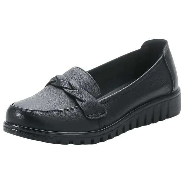 Chaussons en cuir décontractés et respirants pour maman
