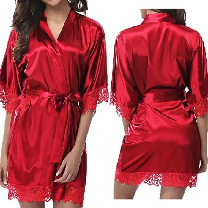 1 pièce sous-vêtements pour femmes Robe brillante pyjama glace soie grande taille chemise de nuit Homewear mode tendance