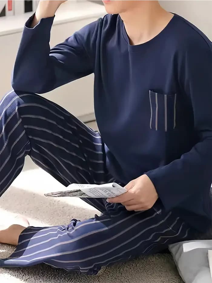 Pyjama à manches longues pour homme