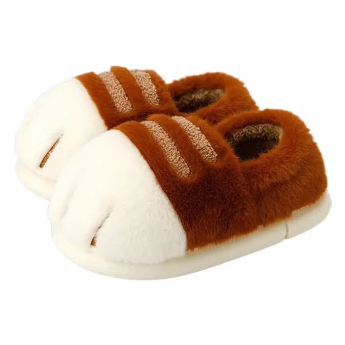 Nouvelles pantoufles adorables en forme de patte de chat pour femmes