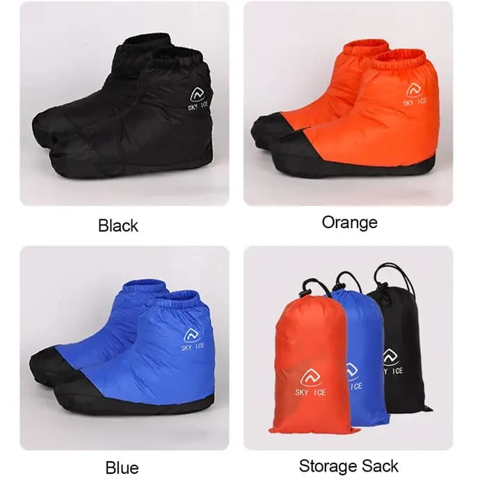 Chaussons en duvet de canard coordonnants ultralégers pour hommes et femmes