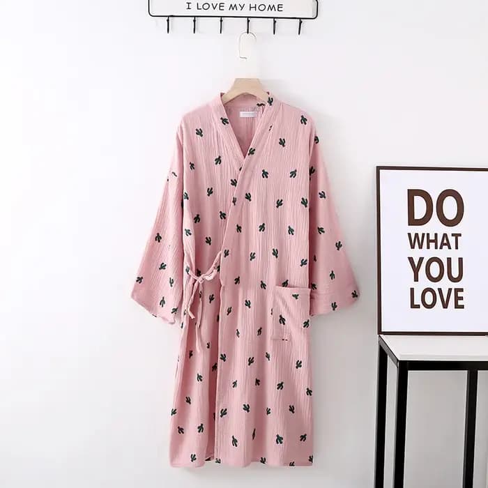 Kimono en coton à imprimé quantique pour femmes