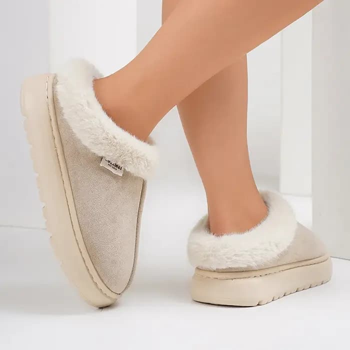 Pantoufles à plateforme moelleuses pour femmes