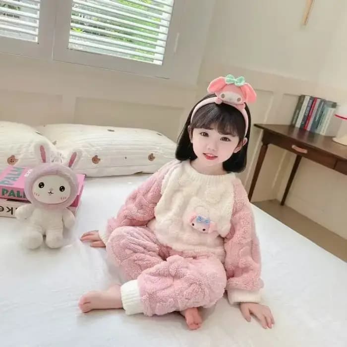 Pyjamas pour hommes et femmes en molleton de corail automne et hiver 2025 nouveau bébé hiver flanell