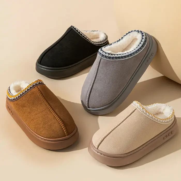 SHAJI Nouvelles pantoufles à plateforme moelleuses tendance