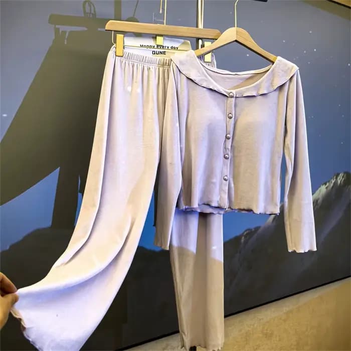 Island velours femmes pyjamas chaud épais vêtements de nuit maison costume polaire tenue