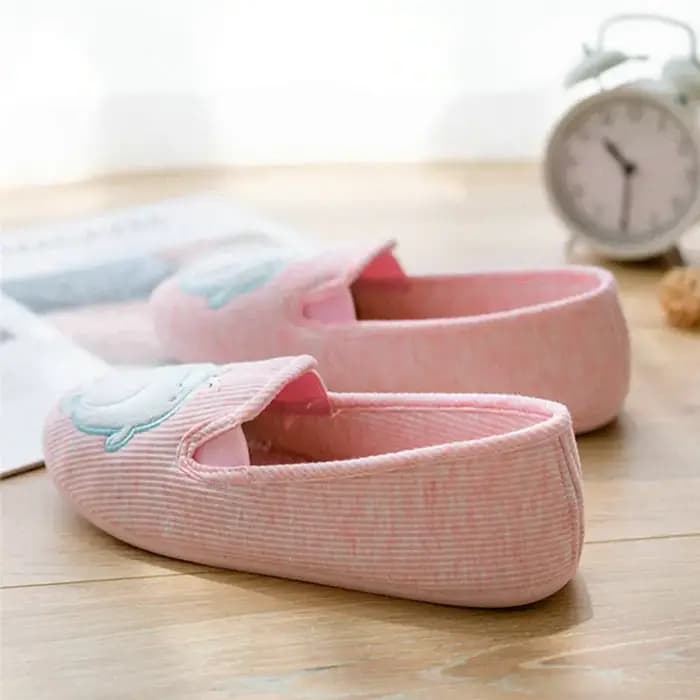 Pantoufles de dinosaures mignonnes pour la maison, en coton, antidérapantes, chaudes, pour filles et femmes, nouvelle collection printemps et automne