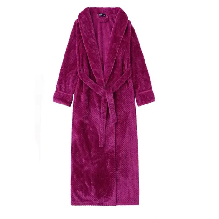 Hommes hiver grande taille longue flanelle peignoir chaud corail polaire Kimono Robe de bain nuit confortable vêtements