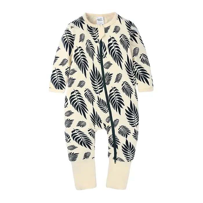 Barboteuse pyjama unisexe en coton pour bébé fille et garçon
