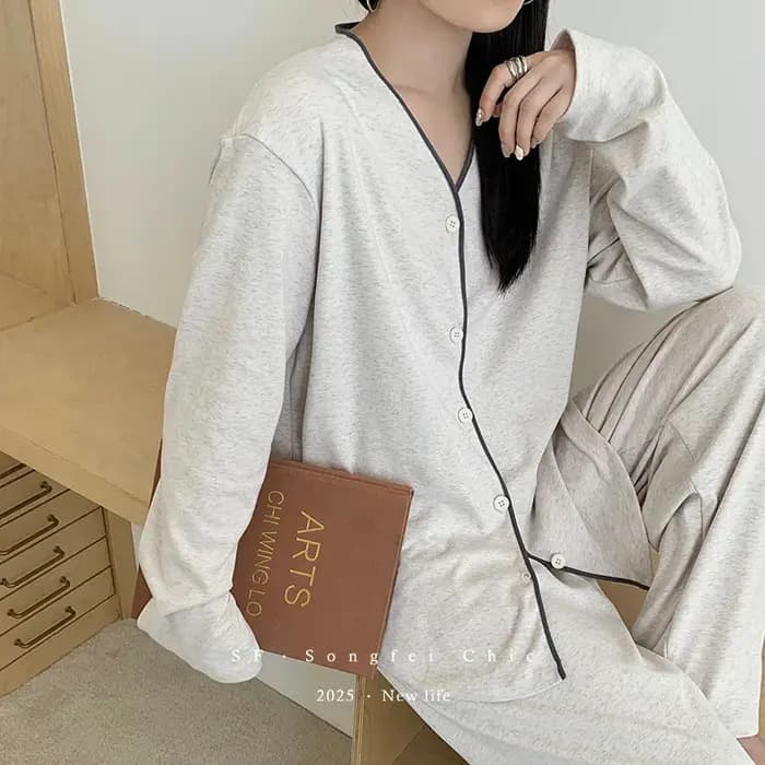Paresseux Style Pyjamas ensemble Femme vêtements de nuit maison vêtements décontracté à manches longues Pijama Feminino automne hiver chaud Pyjama Femme costume