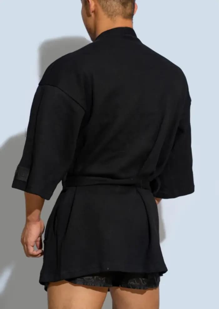 Peignoir pour hommes mode basique Modal confortable 100% coton pyjama mâle décontracté maison Robes de bain