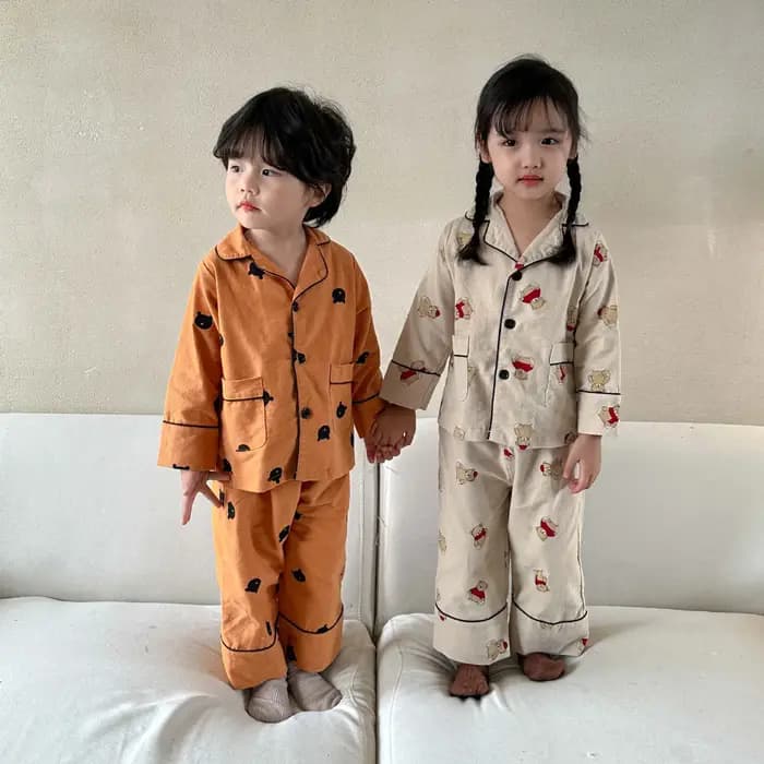 Ensemble de pyjama imprimé dessin animé pour enfants