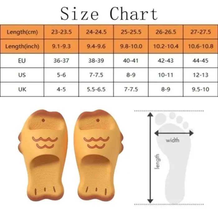 Chaussons créatifs Taiyaki en EVA souple antidérapants