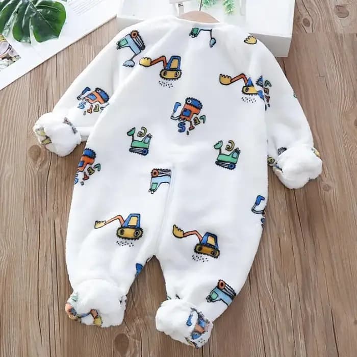 Pyjama en velours corail pour garçons et filles, combinaison en flanelle épaisse, combinaisons chaudes pour enfants, couverture de dessin animé, vêtements de nuit d'automne et d'hiver