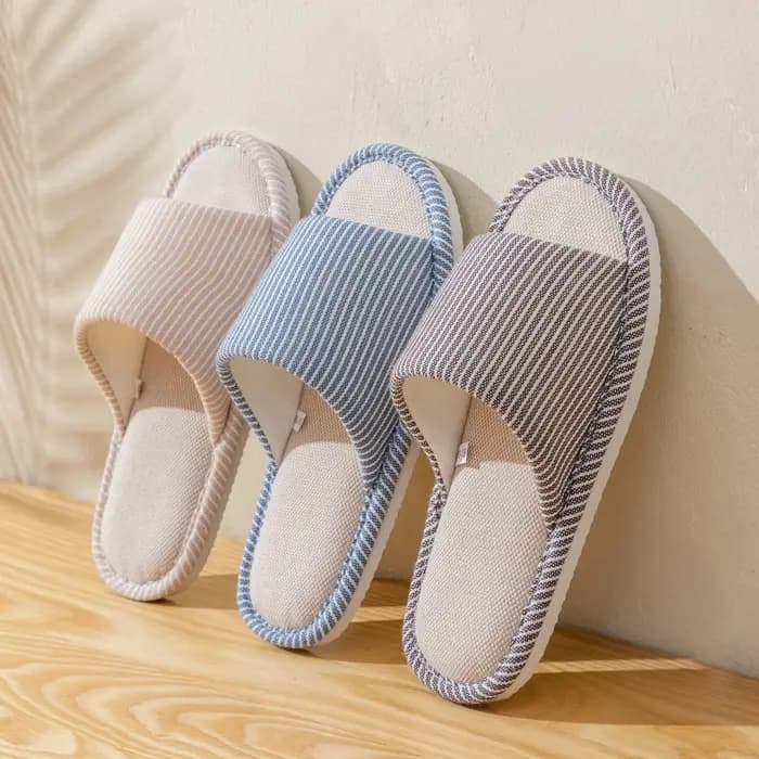 Pantoufles en lin pour hommes pour toutes les saisons