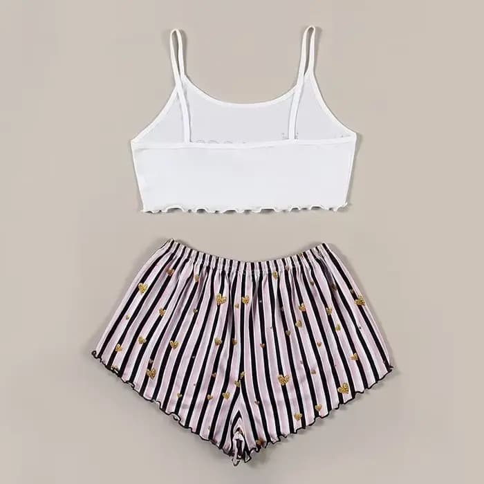 Ensemble de pyjamas décontractés à imprimé princesse pour femmes