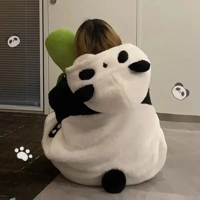 Pyjama Kigurumi Cosplay Costume de fête vêtements de détente dessin animé Panda longue Robe combinai