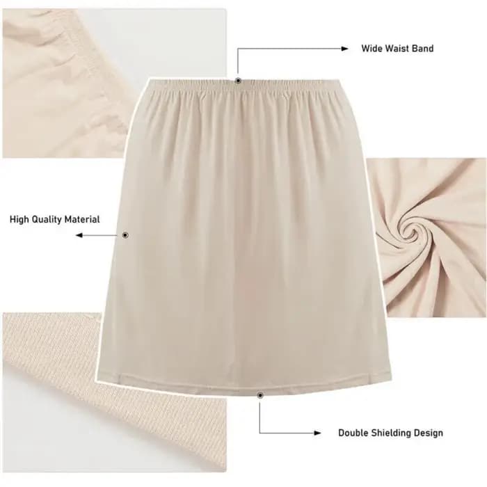 Jupon en satin pour femme, sous-robe, demi-jupon, lingerie