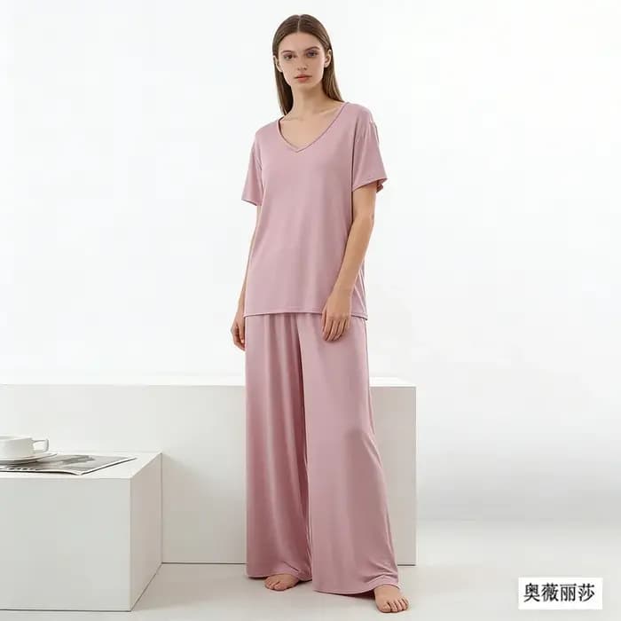 Ensemble pyjama à manches courtes pour la maison