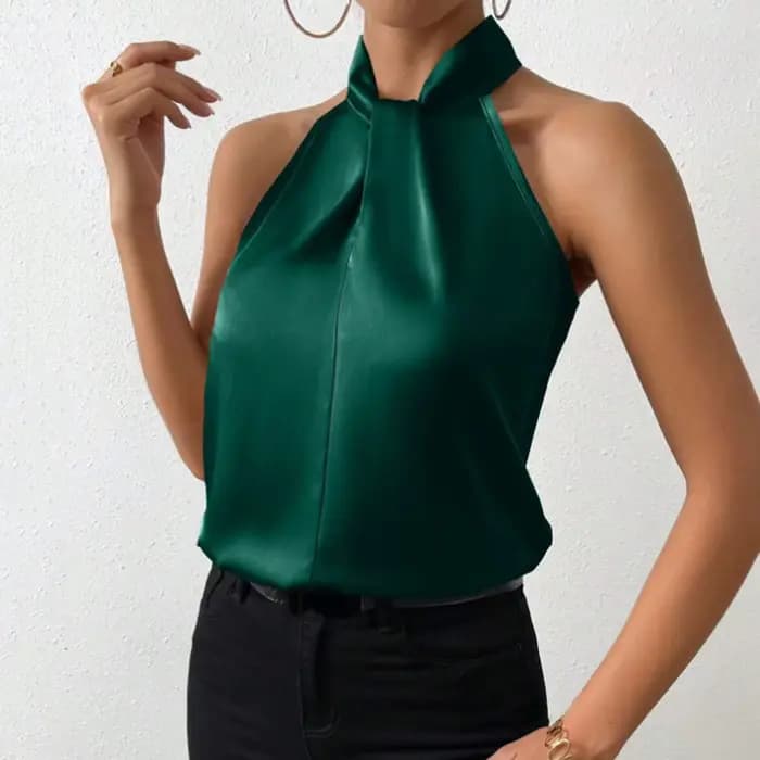 Débardeur en Satin lisse pour femmes