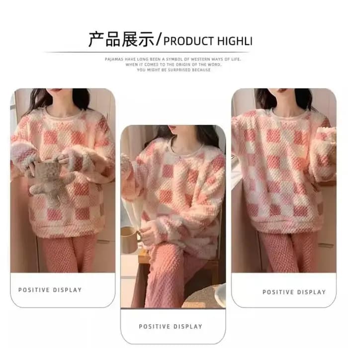 Vêtements pour femmes pyjamas hiver épaissir garder au chaud mode Hit produit extérieur à la maison exquis mignon quatre saisons voyage