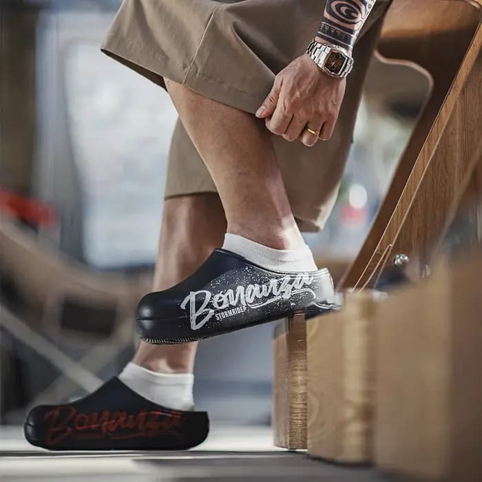 Maden nouvelles lettres décontractées chaussures de Chef antidérapantes hommes été en plein air noir semelle épaisse