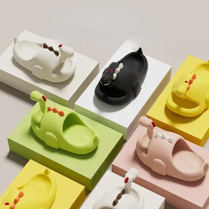 Pantoufles de dinosaure pour femmes